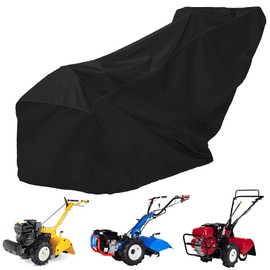 MRWiZMS Garden Tiller Cover, Tiller Garden Tiller Cover, 420D Oxford Fabric, UV, Waterproof, Dustproof, Universal Rototiller Cover with Black Protective Bag