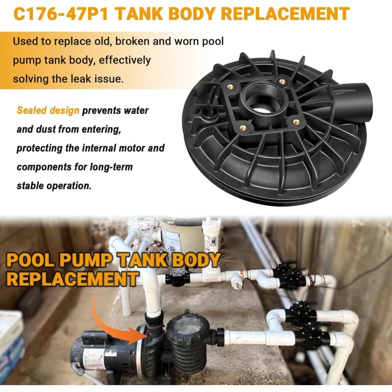 for Pentair (C176-47P1) Tank Body Replacement Sta-Rite Max-E Glas &