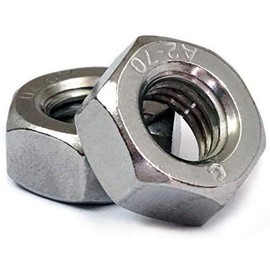 MonsterBolts - M6 Hex Nuts, DIN 934, Stainless Steel, 25 Pack