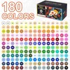 NICETY 180 Acrylic Paint Markers, Acrylic Paint Pens Brush Tip