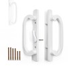 DECEBALUS 3-15/16" H.C., Sliding Patio Door Handle Set with Zinc
