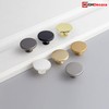 highdecora Round Cabinet Door Knobs and Handles, Single Hole Cupboard
