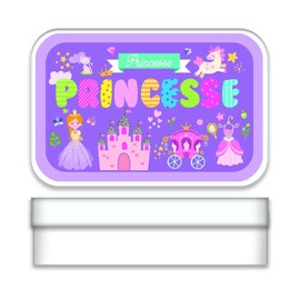 UDC Lesen und sagen – Gutscheinbox aus Metall, personalisierbar, Prinzessin, 2,7 x 9,7 x 6,2 cm