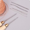 ArrErr Leather Sewing Awl Needle Wooden Handle Scratch Awl Tool