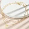 Gold Layered Necklace for Women Stocking Stuffers for Women Paperclip