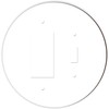 Island Gifting - Solid White Design - Round Double GFI