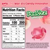 Amos Peelerz Gummy Peach Peeling Candy, Peelable Fruit Snacks, Resealable