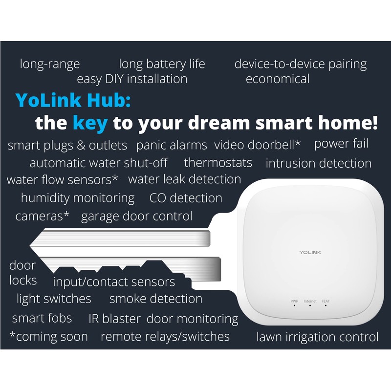 YoLink Weatherproof Fluid, Air, Surface Extreme High/Low Temperature Sensor with