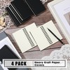 Jutom 4 Pcs Small Spiral Notebooks Memo Pads 3x5 Bulk