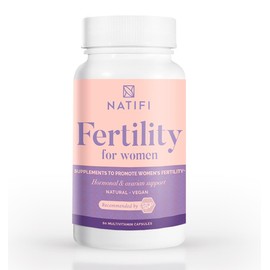 Natifi Conception Fertility Prenatal Vitamins Regulate Cycles, Balance Hormones, Aid Ovulation. Conception Multivitamin for Women. Healthier Pregnancy -60 Capsules- Folic Acid, Myo Inositol, Vitex.