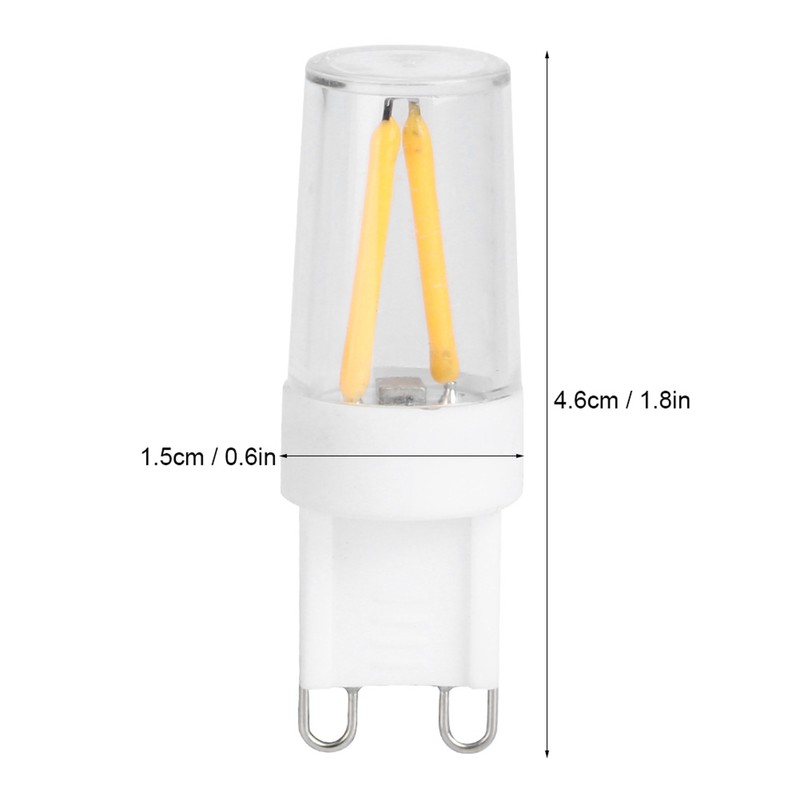 10Pcs G9 Base LED Light Bulbs 1.5W AC110V BiPin Bulb