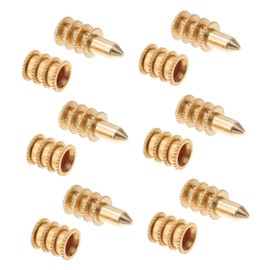 Zerodeko 20pcs Table Leaf Dowel Pin Connectors Zinc Alloy Bolt Sleeve Alignment for Table Projects Restorations for Level Surfaces