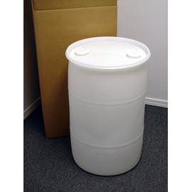 30 Gallon Drum; Emergency Water Storage Barrel, Natural - New! - Boxed! Water Container