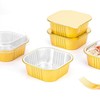 RUIFEN 50 Pack Disposable Aluminum Foil Baking Pans, Reusable Baking
