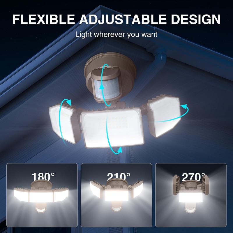 Abovizo 85W LED Security Lights Motion Sensor Light Outdoor, 8500LM