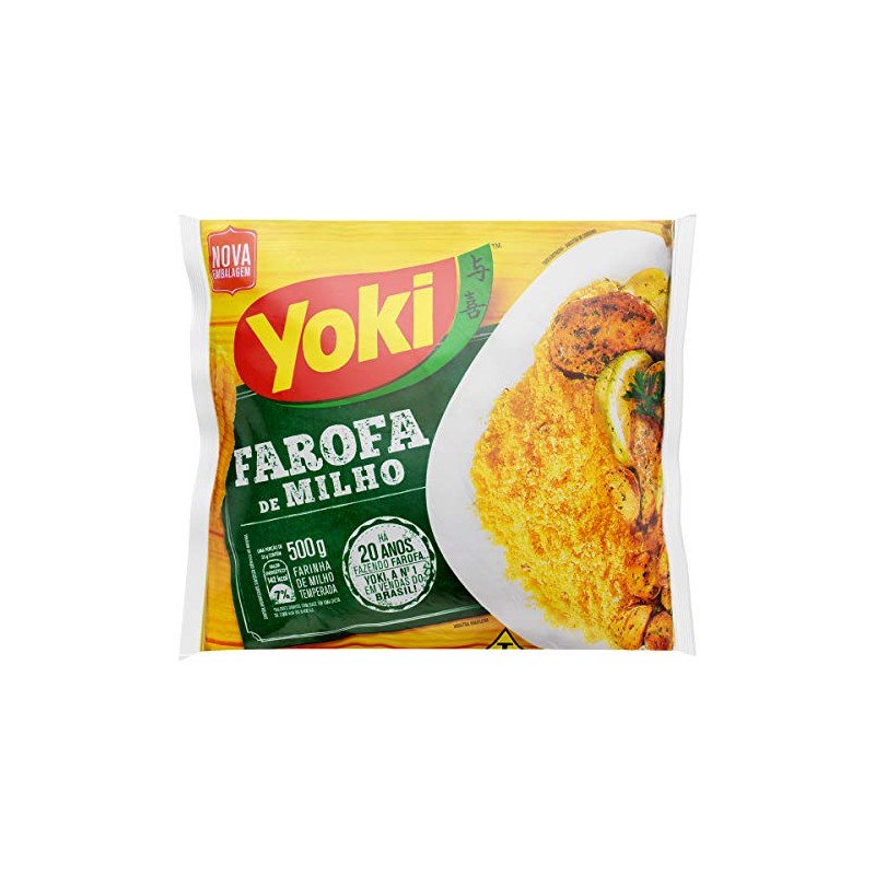 Yoki Seasoned Corn Flour 17.6 Oz Farofa De Milho PACK,