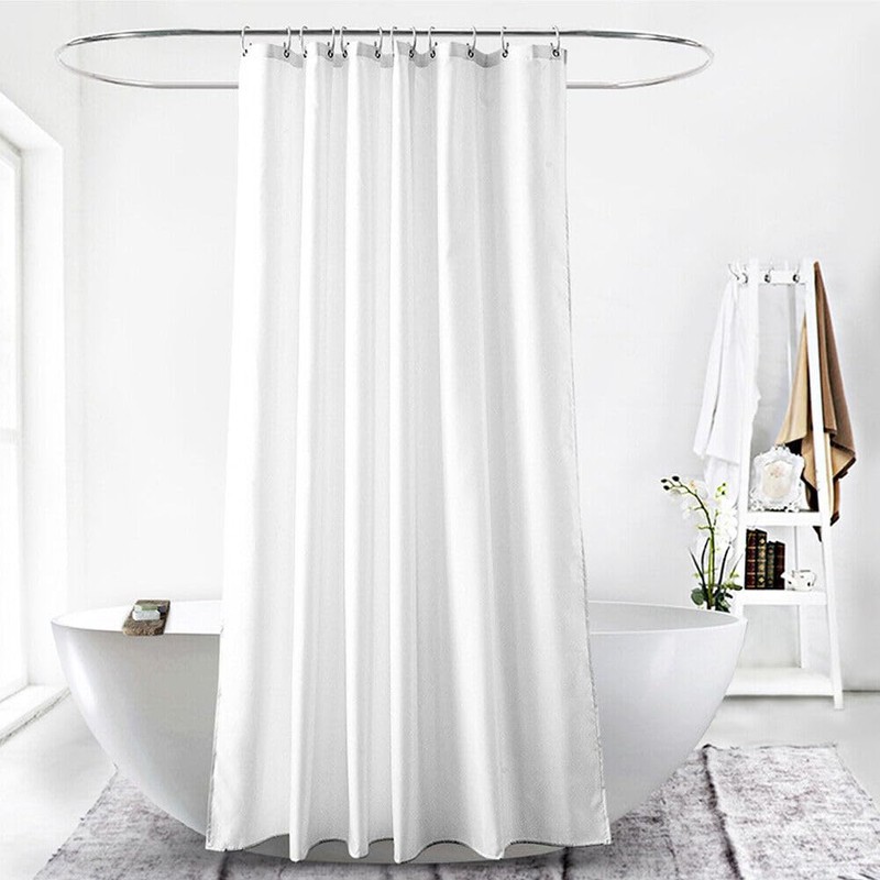Ariv Hommey Extra Long Thick Polyester Shower Curtain, Waterproof, Minimalist
