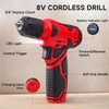 Tool Set - 8V Cordless Drill Set, 132 Piece Home