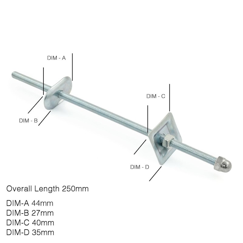 Foundry 250mm Steel Radiator Wall Stay/Wall Tie