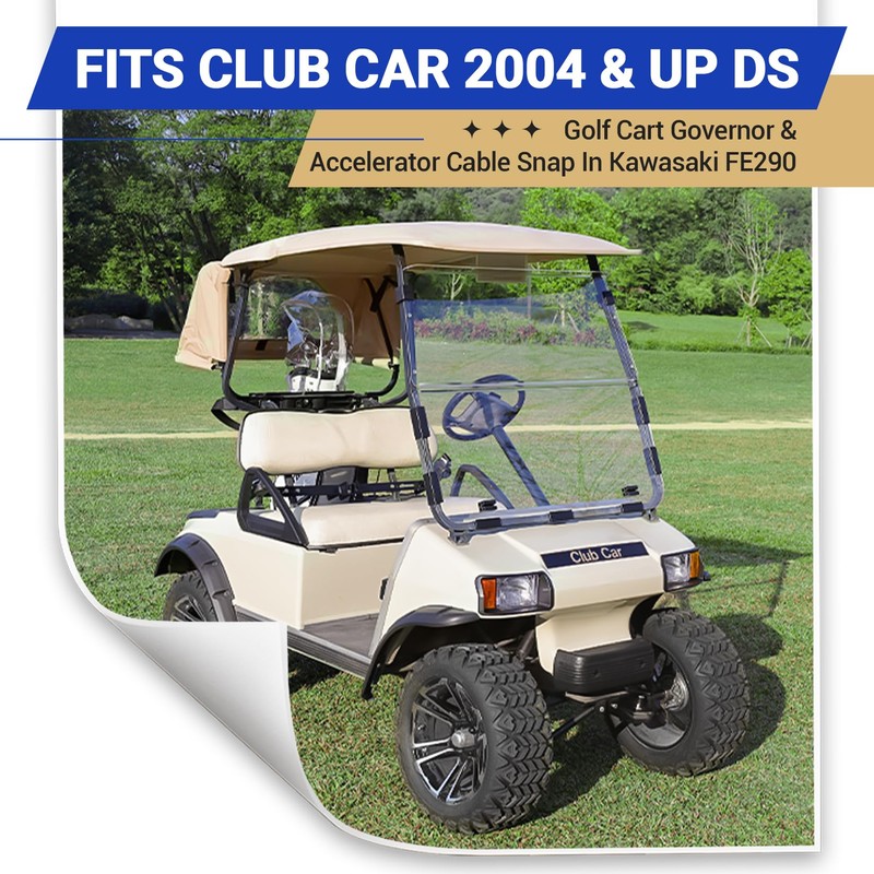 Golf Cart Governor and Accelerator Cable Kit for Club Car