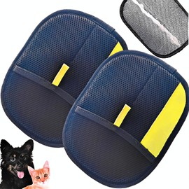 2pcs Static Pet Hair Remover Gloves – Remove Fur from Clothing, Furniture, Car Seats, Bedding & Upholstery – Reusable Lint Hair Remover for Home, Furniture, Carpet, Car Seat (2PCS)