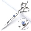 sharonds 6 inch/7 Inch Hair Scissors, Blue Gem Hair Scissors,