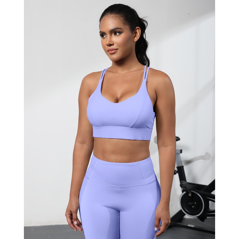 Grace Form Sports Bra for Women Strappy Medium Support Push