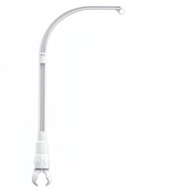 Dwwffer 23 inch Baby Crib Mobile Bed Bell Holder Arm Bracket,The Claw Part can be Adjusted Width,DIY Toy Decoration,White