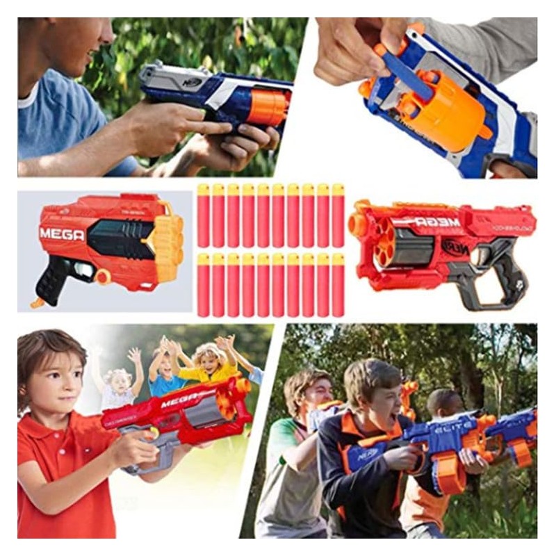 POFET Red Foam Darts Refill for Nerf N-Strike Elite Mega