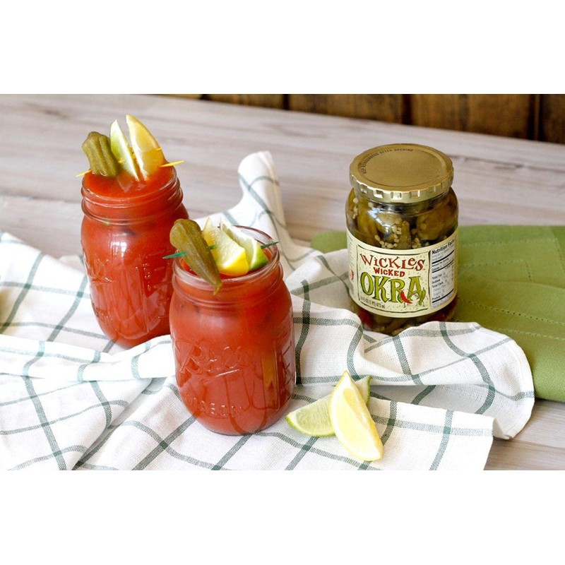 Wickles Wicked Okra, 16 OZ (Pack of 3)