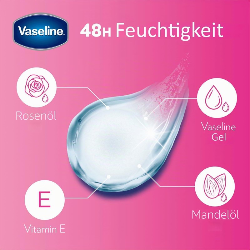 Vaseline Lip Therapy Rosy, Tinted Lip Balm, Lipstick with Almond