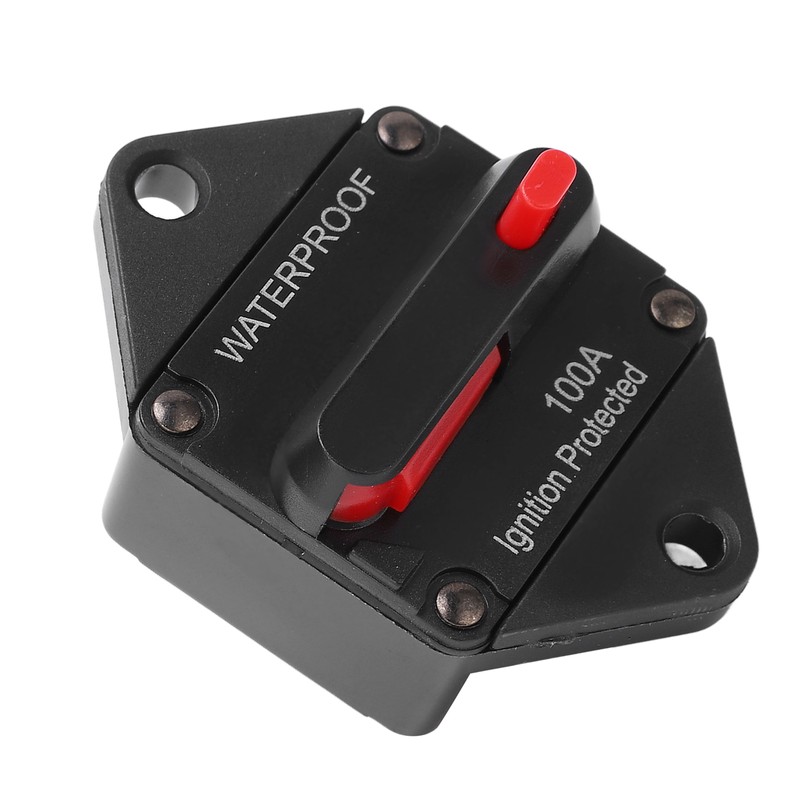DC 32V Circuit Breaker with Switch Manual Reset Waterproof for