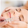 Gatuida Stainless Steel Eyelid Forceps Meibomian Gland Expressor Tweezers for