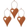 Storm's Gartenzaubereien Decorative Heart in Rust Look for Labelling, Set