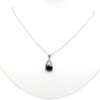 Seraphenite Necklace Drop Natural Stone Pendant Silver 925 Power Stone