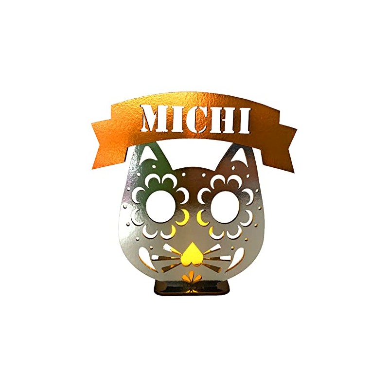 Día de Muertos Calavera Personalizada con nombre para altar con