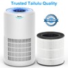 Tailulu 2 Packs D09 Air Purifier Replacement Filter, 3-in-1 True
