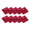 Zaplyte 10Pcs 8x8cm Jewelry Pouches with Snap Button Soft Storage
