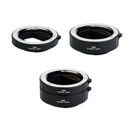 JJC E Mount Auto Focus Macro Extension Tube Set for Sony ZV-E10 II A6000 A6100 A6300 A6400 A6500 A6600 A6700 ZV-E1 A1 A7CR A7C II A7IV A7III A7II A7RV IV A7R III II A7S III II A7S A9 II III & More