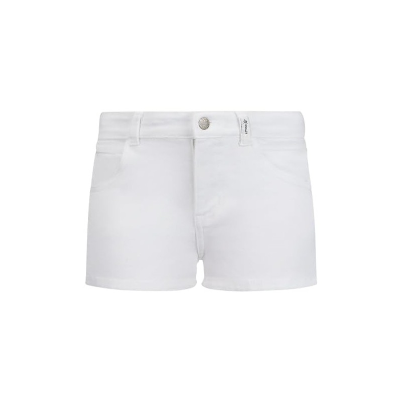 Retour Denim de Luxe Girls' Samantha Denim Shorts, optical white