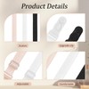 Prasacco 3 Pairs Bra Straps Clip, Bra Strap Holder, Elastic