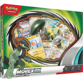 Pokémon-Sammelkartenspiel: Kollektion Mopex-ex (2 holografische Promokarten, 1 überdimensionale holografische Karte & 4 Boosterpacks)