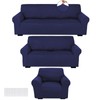 Peryiter 3 Pcs Slipcover Set for Couch Furniture Covers for