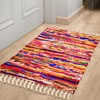 RAJRANG BRINGING RAJASTHAN TO YOU Chindi Patchwork Rug, 50 x
