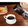 Geesta Premium Crystal Glass-Top Stovetop Espresso Moka Pot - 4/6/