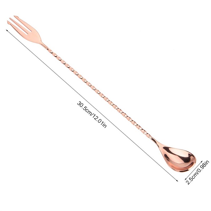 Bar Spoon, Professional Stainless Steel Cocktail Spoon for Bar Restaurant