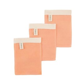 Chakra Guantes de Ducha para Exfoliación Facial de Seda - Juego de 3 - Manopla Exfoliante de Seda Pura - Limpieza Suave de Poros y Exfoliante Facial M