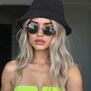MUNSKT Women Crochet Mesh Bucket Bucket Hat Foldable Soft Lightweight