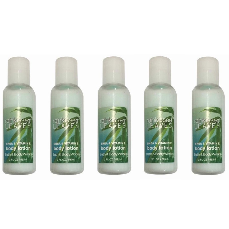 Rainkissed Leaves Body Lotion 2 Ounces Bottles - Set of