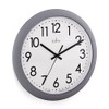 Acctim Abingdon Wall Clock Quartz Easy Read Arabic Numbers Grey